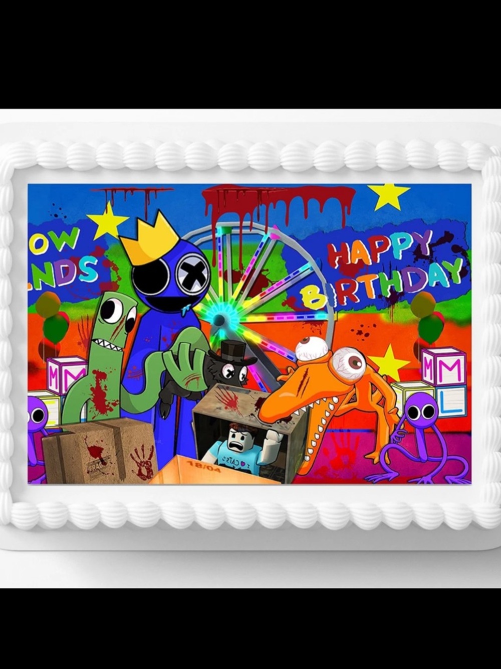 Roblox Rainbow Friends Party Backdrop!!